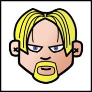 clipart of the blond male