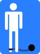human movement restriction sign