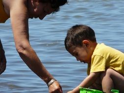 child play sand and water