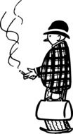smoker drawing