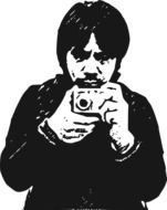 camera man drawing