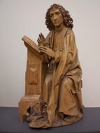 Wooden statue of saint
