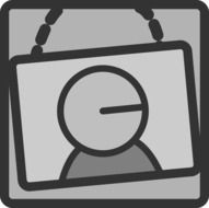 Hanging portrait clipart