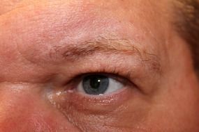 photo with male blue eyes