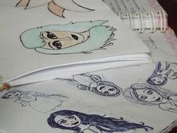 hand drawings of girls