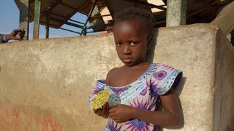 little girl from the gambia