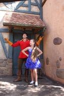 man dressed as Gaston at Disney Land