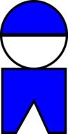 blue symbol of a little baby