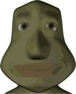 avatar green face drawing
