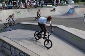 German boy on bmx in championship