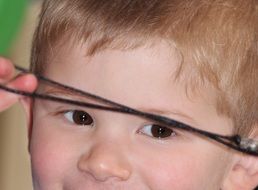 portrait of a boy with brown eyes