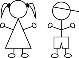 children line drawings