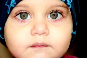 beauty of little boy with big eyes