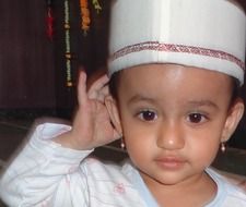 little girl in traditional indian dress