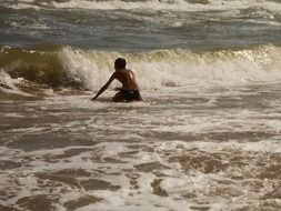 young man by the sea