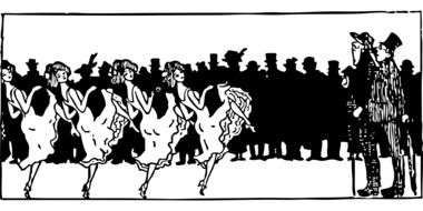 illustration of dancers in the nightclub