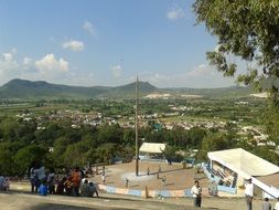 panorama of the city atlixco in mexico