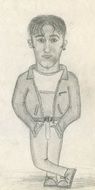 pencil drawing men as an illustration