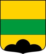 heraldry with yellow and green stripes