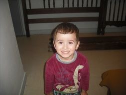 portrait of smiling little boy