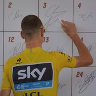 Chris Froome champion celebrity