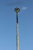 wooden post for stork nest