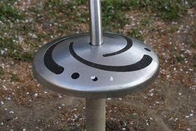 detail of the carousel on the playground