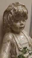 little girl ceramic figure