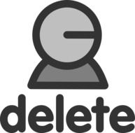 delete user icon drawing