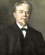 portrait of augustus allebÃ©, artist and teacher, painting