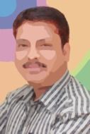 Portrait of the man with the moustache as a clipart
