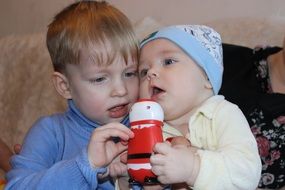 two boy children