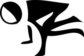 runner silhouette sprint sports
