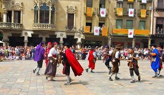 Historical show Ball del carrasclet, spain, reus