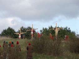 passion play reenactment in bydgoszcz