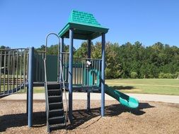 slide on playground at park