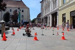 Child on the festival
