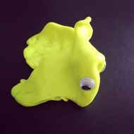 fish model yellow toy