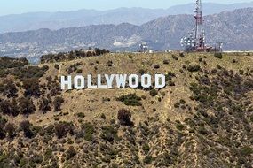 the old famous hollywood sign