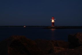 lighthouse in the evening