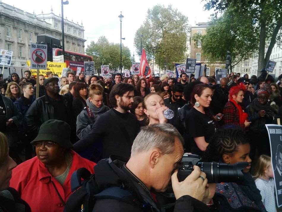 angry crowd at civil protest