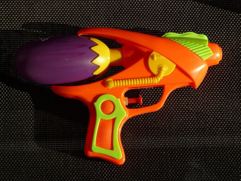 colorful water gun