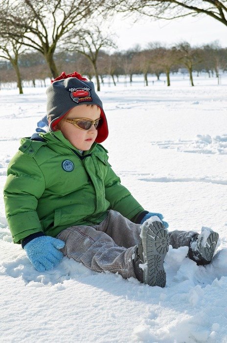 Young boy on a snow