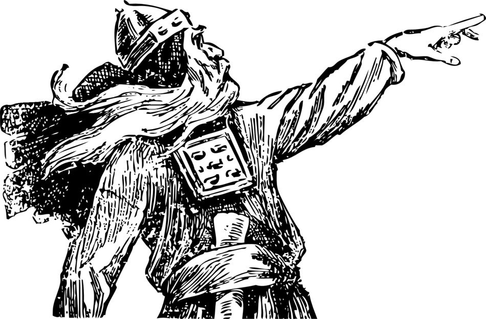 black and white drawing viking