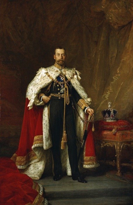large picture of the king of England