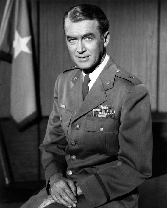 black and white photo of james stewart leading star