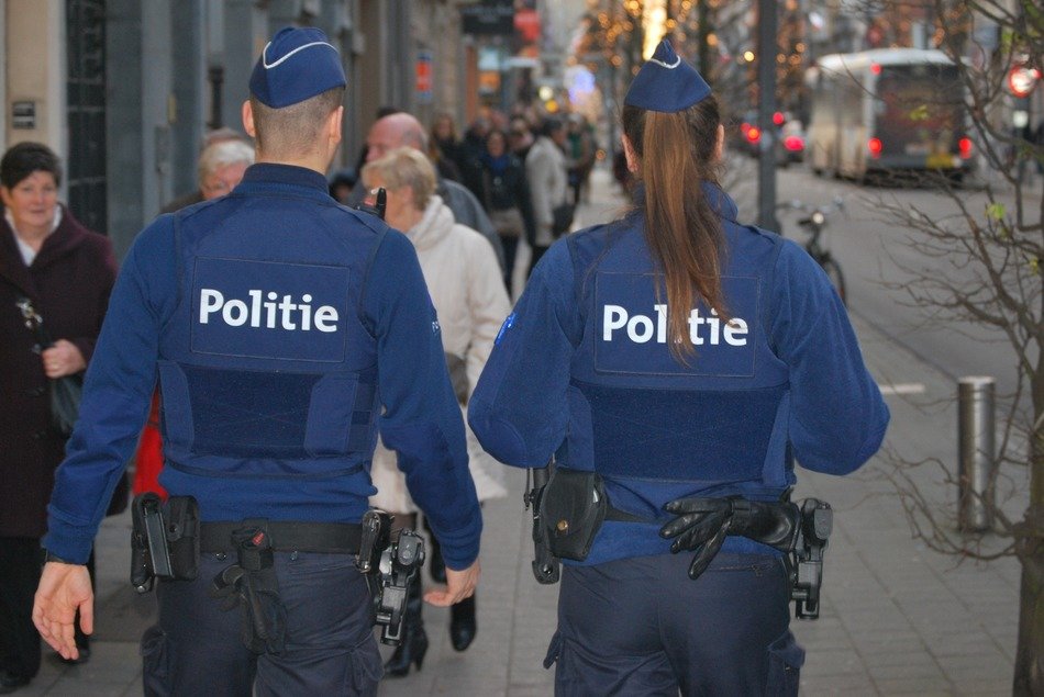police in blue