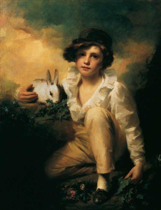henry raeburn with rabbit