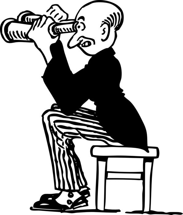 Picture of using binoculars