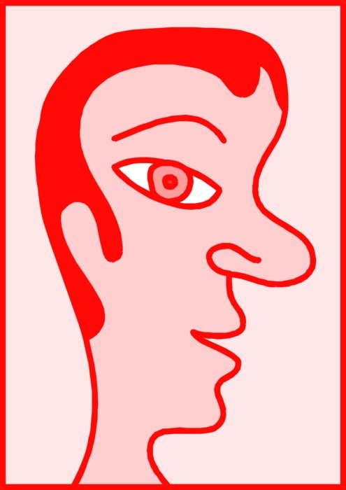 abstract clipart of the head